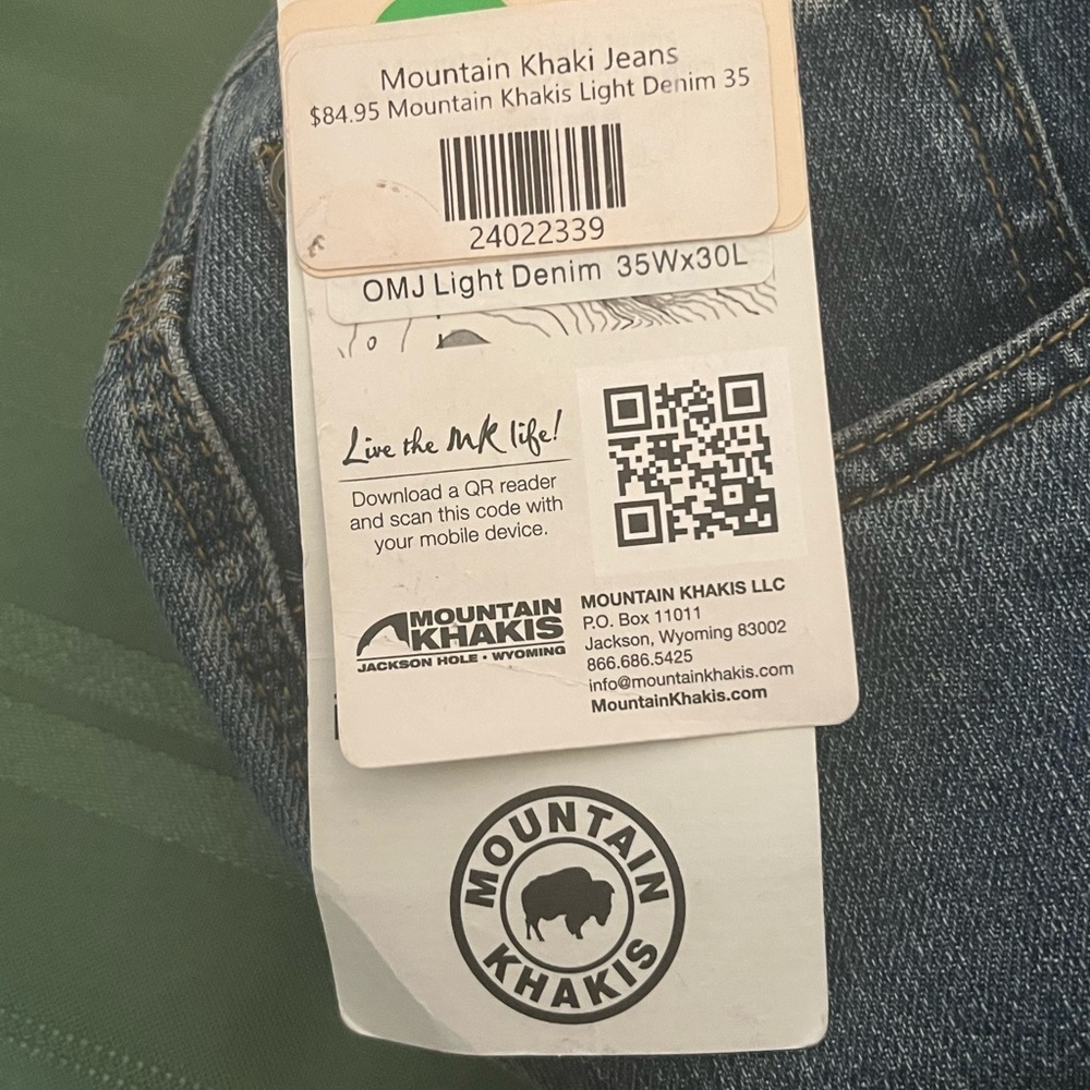 Mountain Khakis Relaxed Blue Denim Jeans